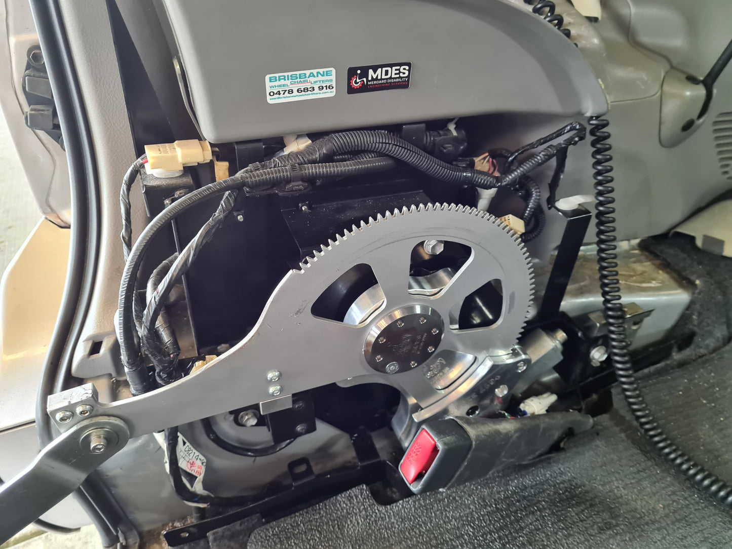 Toyota Noah Welcab Hand Controller Aluminium.